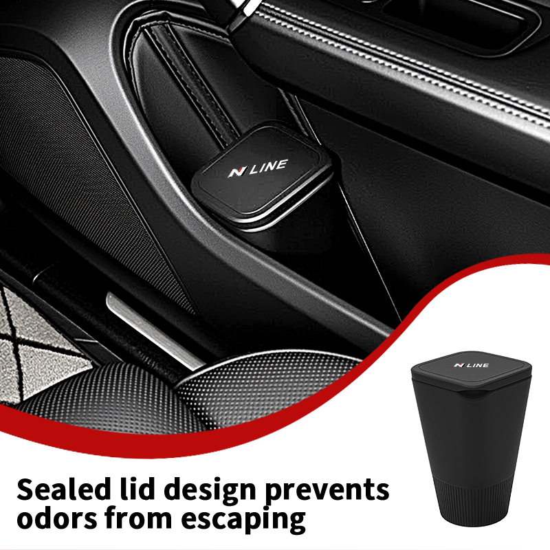 Waterproof Car Trash Can With Lid - Silikon-Autotür-Aufbewahrungsbox mit Mülleimer, wasserdichtem Deckel, wasserdichter