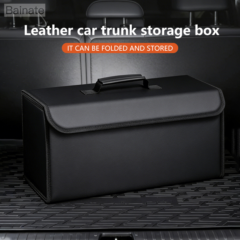 Car Trunk Organizer Foldable Storage Box - Auto-Leder-Kofferraum-Organizer, faltbare Aufbewahrungsbox, für Mercedes Benz