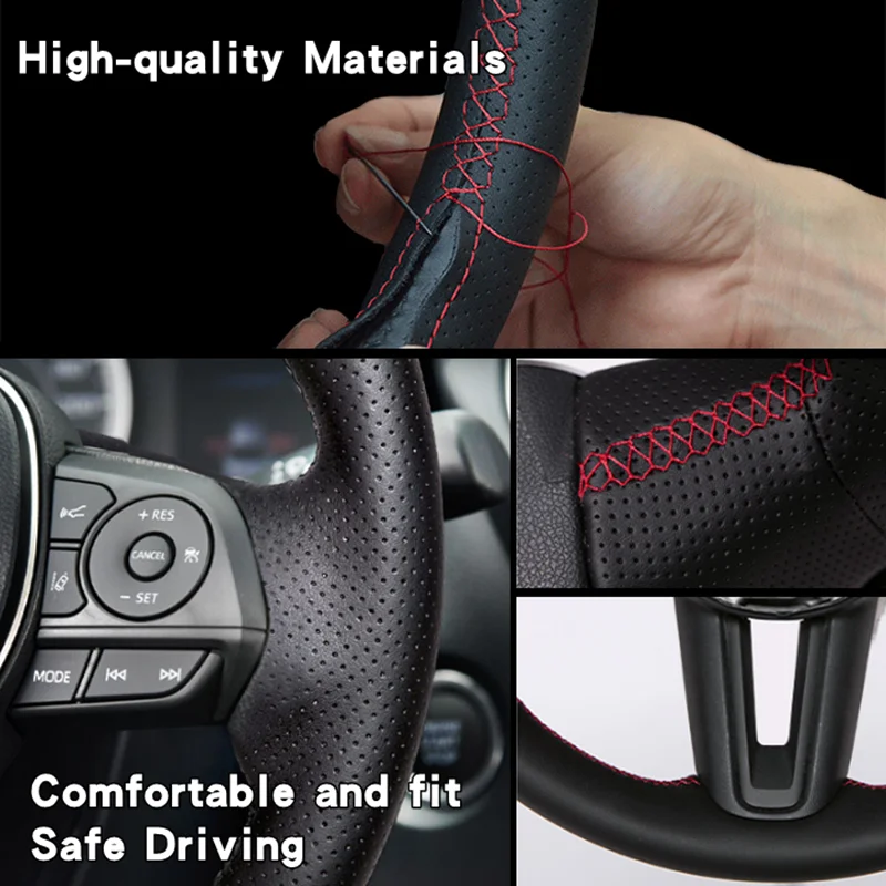 Für Alfa Romeo Giulia Stelvio  – Car Steering Wheel Cover Anti Slip Breathable Bewertung und Preis