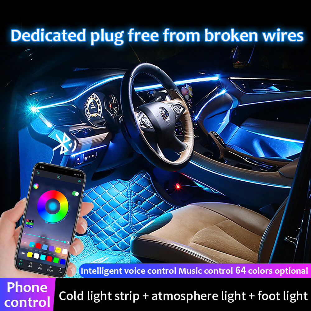 14 in 1 RGB-Auto-Innenraum-Umg – Led Ambient Interior Car Lights App Control Bewertung und Preis