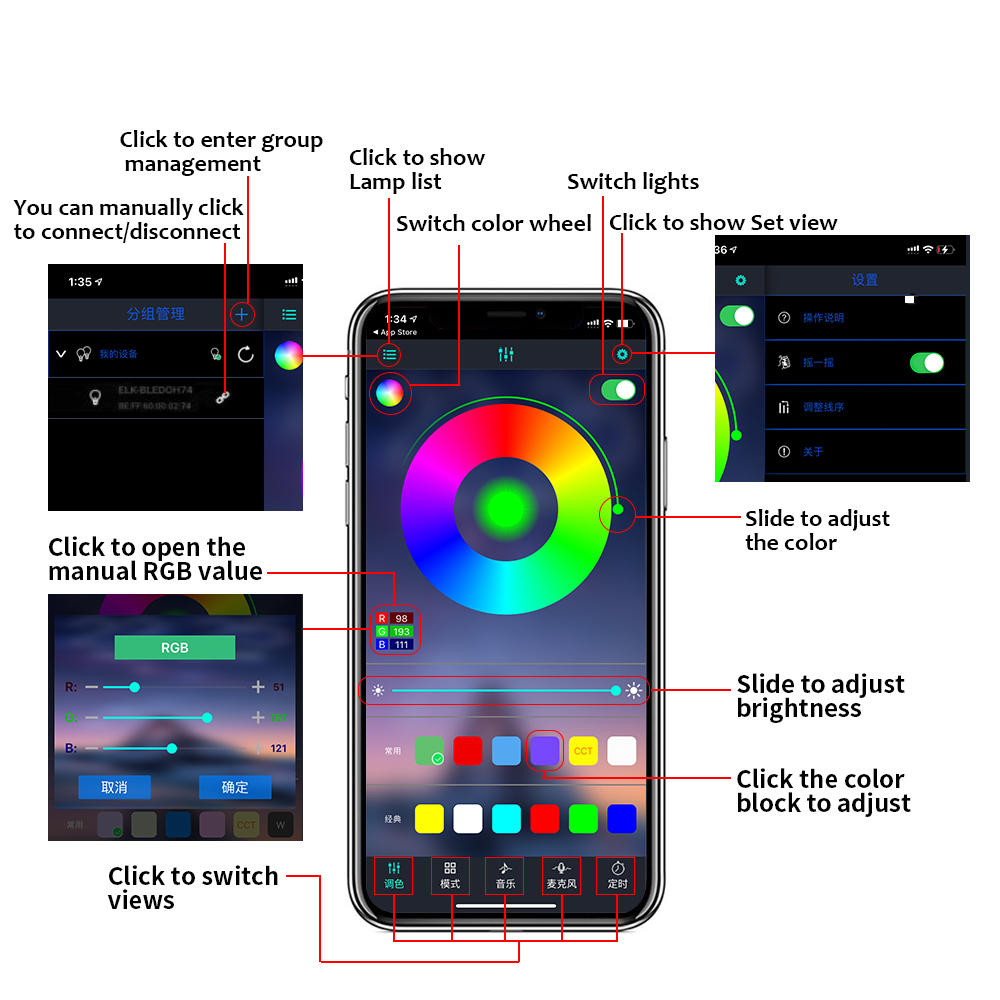 14 in 1 RGB-Auto-Innenraum-Umg – Led Ambient Interior Car Lights App Control Bewertung und Preis