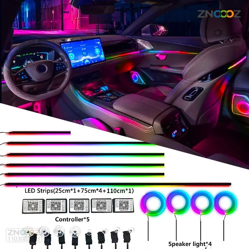 18IN1 Neon Auto Innen Umgebung – Led Ambient Interior Car Lights App Control Bewertung und Preis
