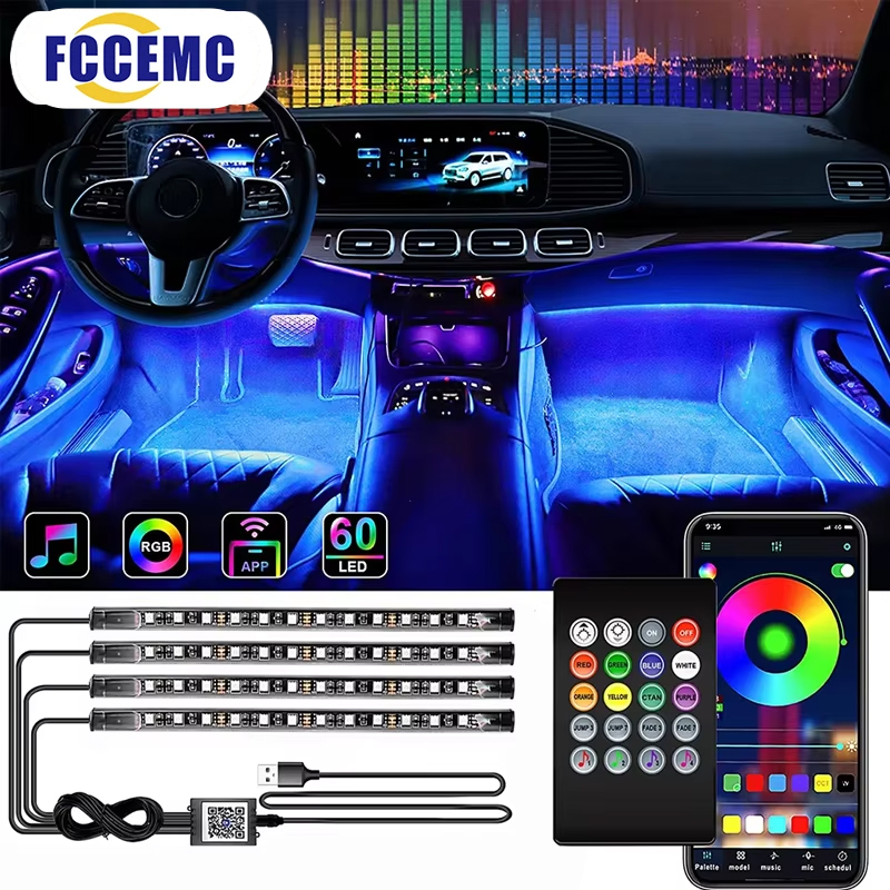 RGB Hintergrundbeleuchtung Fer – Led Ambient Interior Car Lights App Control Bewertung und Preis