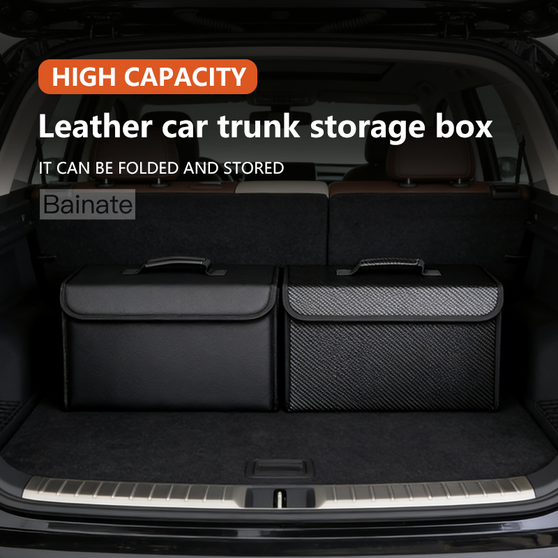 Auto-Leder-Kofferraum-Organize – Car Trunk Organizer Foldable Storage Box Bewertung und Preis