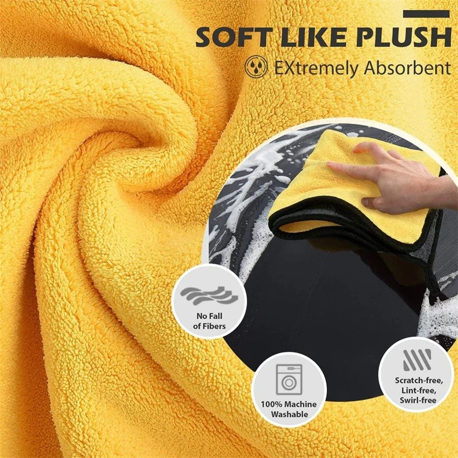1/5/10 Stück Mikrofaser-Autowa – Microfiber Car Drying Towel Super Absorbent Bewertung und Preis